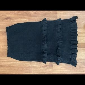 Abercrombie ruched layered mini skirt